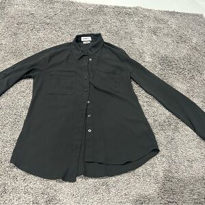 Express Black Button-Up Blouse